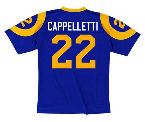 JOHN CAPPELLETTI Los Angeles Rams 1978 Throwback NFL Football Jersey - Custom Vintage Jersey Club