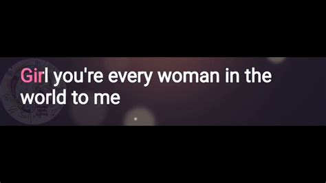 Every Woman In the World | Air Supply | Lyrics Video - YouTube