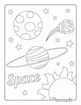 Solar System & Planet Coloring Pages For Kids  Free Printables sketch template