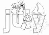 July Coloring Pages Printable sketch template