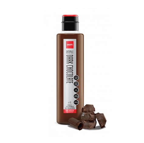 SHOTT SYRUP DARK CHOCOLATE 1LTR - Global Beverage Solutions