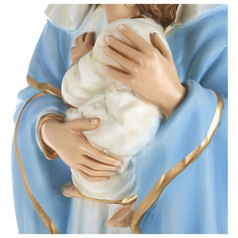 Statue of the Virgin Mary holding Baby Jesus in fibreglass | online sales on HOLYART.co.uk