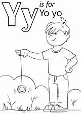 Yo Letter Y Coloring Page  Free Printable Pages For Kids sketch template