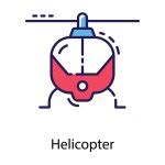 Helicopter Icon Glyph Design Stock Vector Image by ©vectorspoint #307006934