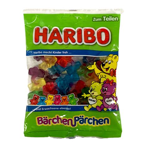 Haribo Gummy "Bärchen Pärchen“ Sweet and Sour Gummy Bear Pair, 6.2 oz - The Taste of Germany