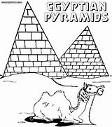 Printable Pyramid Coloring Page sketch template