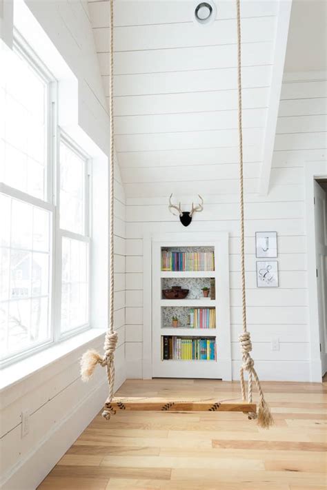 DIY Hidden Doorway Bookcase - Bright Green Door