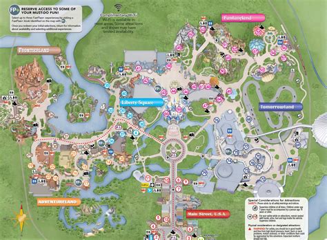 Printable Map Magic Kingdom