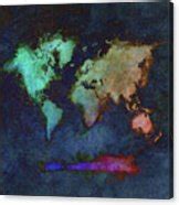 World map Digital Art by Justyna Jaszke JBJart - Pixels