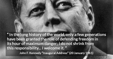 John F. Kennedy quotes from Inaugural Address - Kwize