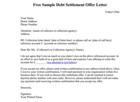 Sample Debt Collection Letter Templates (for Debtors)
