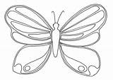 Simple butterfly Coloring  Butterfly Pages sketch template