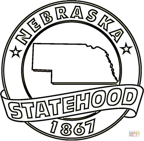 Nebraska State coloring page | Free Printable Coloring Pages