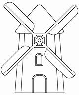 Windmill Coloring Colorear Mulino Colorare Molino Vento Wiatrak Disegni  sketch template