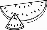 Watermelon Printable Coloring Pages sketch template