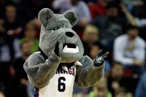 Gonzaga Mascot - Gonzaga mascot Spike during a game between IUPUI and ...