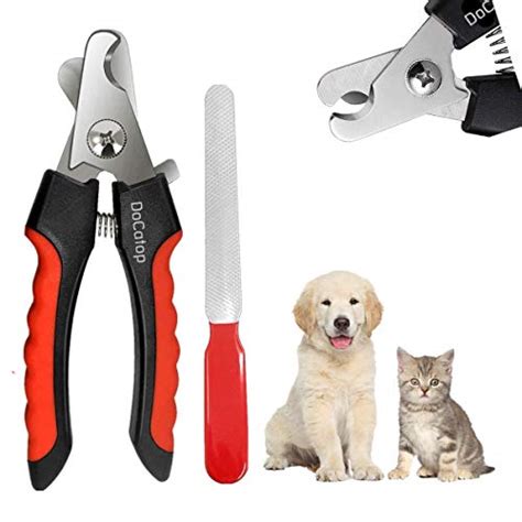 Dog Nail Clippers Pet Nail Trimmers Nail File Set Razor Sharp Blades ...