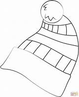 Winter Hat Coloring Page sketch template