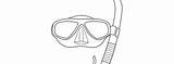 Scuba Diving Mask Coloring Pages Sketch Page sketch template