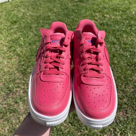 NIKE AIR FORCE 1 LOW WHITE PINK Condition: Brand... - Depop