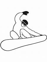 Snowboarding coloring Pages sketch template
