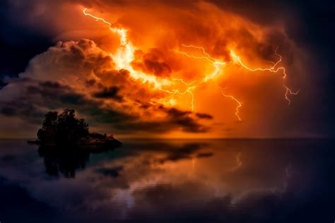 Free photo: Sunset, Dusk, Lightning, Storm - Free Image on Pixabay - 2530165