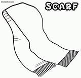 Scarf Coloring Page  Pages For Kids And Adults sketch template