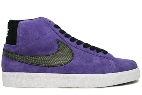 Nike Sb Blazer High Premium Purple Suede in Purple for Men | Lyst