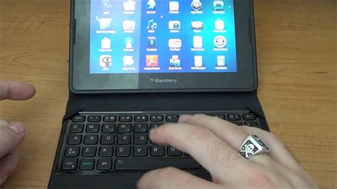 Hands-on BlackBerry PlayBook Mini Keyboard - YouTube