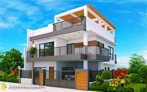 Small 2 Storey House Design With Rooftop Philippines - Insanalandia