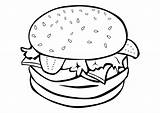 Free Printable Food Hamburger Coloring Pages Image Download sketch template