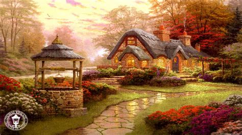 Thomas Kinkade Fall Wallpaper 1920x1080 - WallpaperSafari