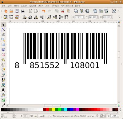 ทำภาพ Barcode ด้วย Inkscape « Thai Open Source