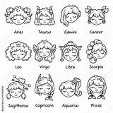 Zodiac Signs Coloring Pages sketch template