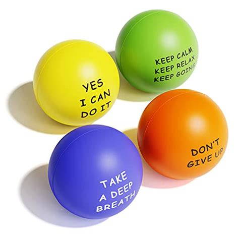 KDG Motivational Stress Balls(4 Pack) for Kids and Adults,Stress Relief ...