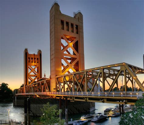 The Tower Bridge, Sacramento, California | Северная калифорния ...