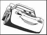 Lightning Mcqueen Free Printable sketch template