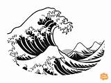 Tsunami Coloring Page For Kids  Free Printable sketch template