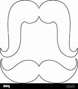 Mustache Coloring Pages For Kids sketch template