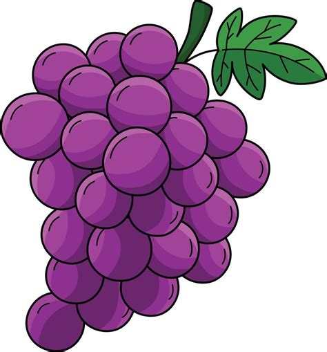 Grapes Fruit Cartoon Colored Clipart Illustration 21964649 Vector Art at Vecteezy