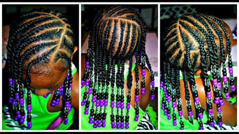 Little Girls Braided Hairstyles With Beads - Draw-quack