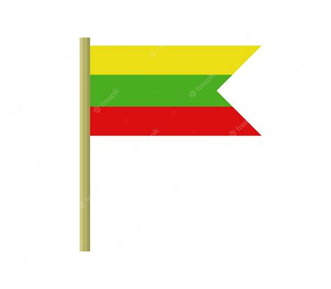 Premium Vector | Lithuanian flag