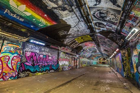 Leake Street Graffiti Tunnel, London, United Kingdom