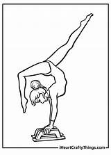 Coloring Pages For Girls Printable Gymnastics sketch template