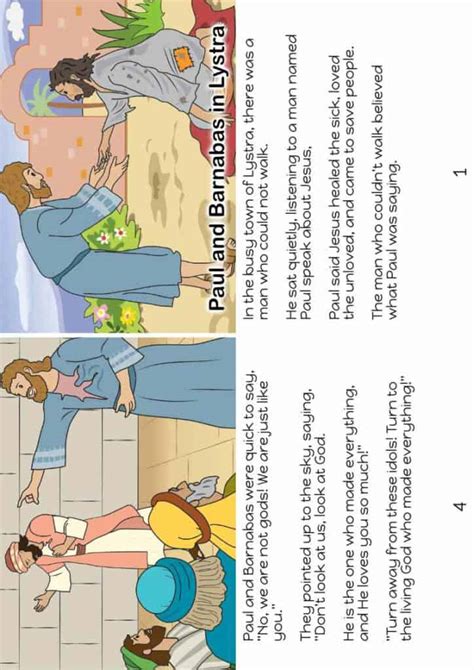 Paul and Barnabas in Lystra - Bible lesson for kids - Trueway Kids