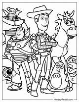 Buzz Toy Coloring Woody Story Pages Lightyear Zurg Kids Disney Print  sketch template