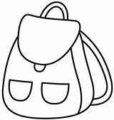 Backpack coloring Page  ColouringPages sketch template