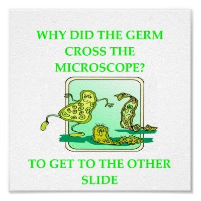 GERM BIOLOGY RESEARCH JOKE POSTER | Zazzle | Biology jokes, Science ...