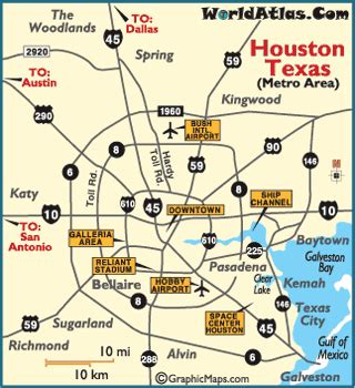 Houston, Texas city map | Houston map, Houston texas living, Houston ...