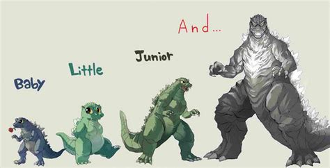 Evolution Godzilla Junior/Black Sun by Azmezilla on DeviantArt